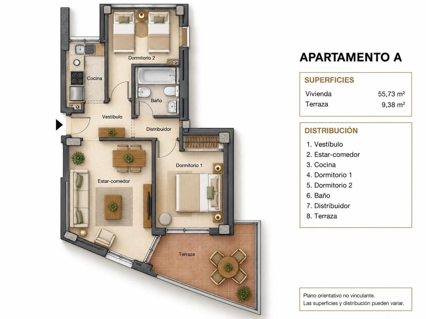 Apartamento de 2 Dormitorios en Estacion de Autobuses, Torrevieja - 19
