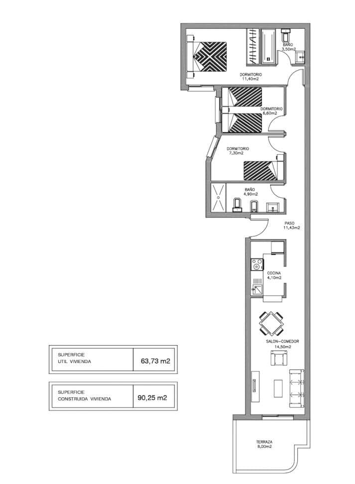 3-Zimmer Wohnung in Playa de los Naufragos, Torrevieja - 25