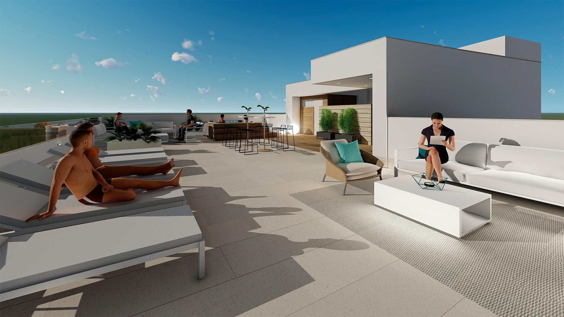 Apartamento de 1 Dormitorios en Playa del Cura, Torrevieja - 15