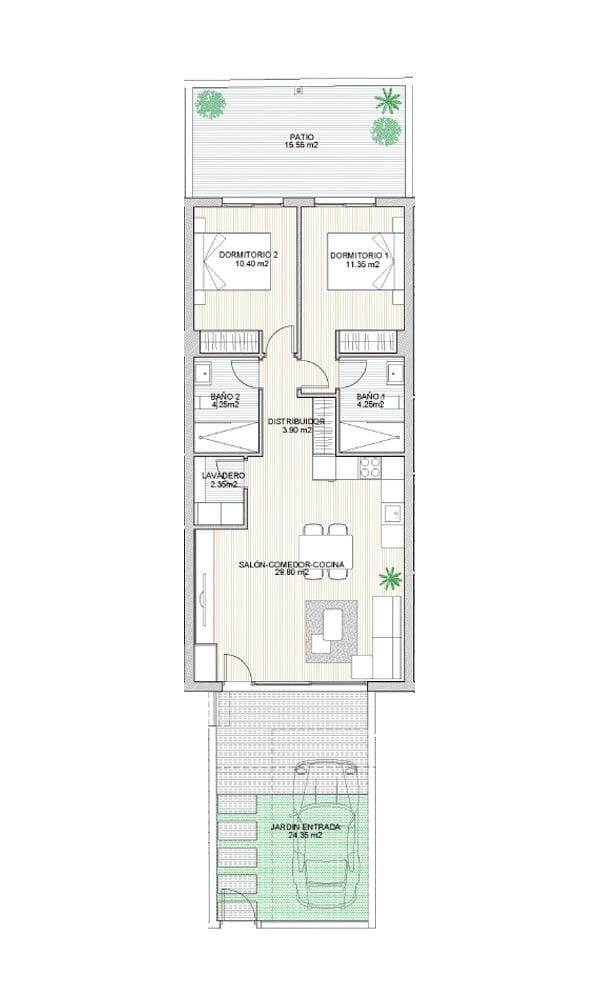 Bungalow de 2 Dormitorios en San Pedro del Pinatar, San Pedro del Pinatar - 25