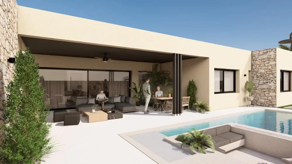 Villa de 4 Dormitorios en, Baños y Mendigo